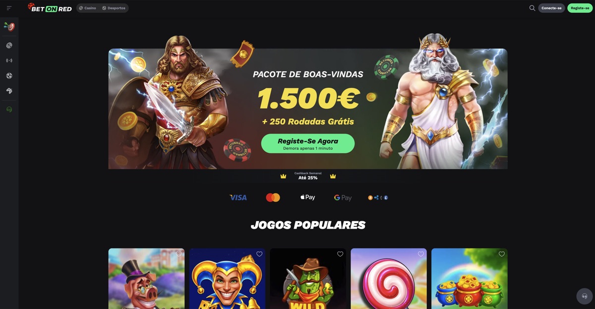 On Red Bet free mode — BetOnRed para jogadores em Portugal